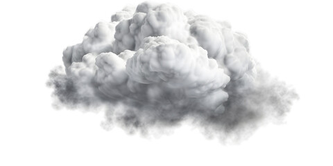 dark rain cloud isolated, white transparent background
