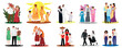 © Pixel-Shot - Group of families of different nationalities on white background