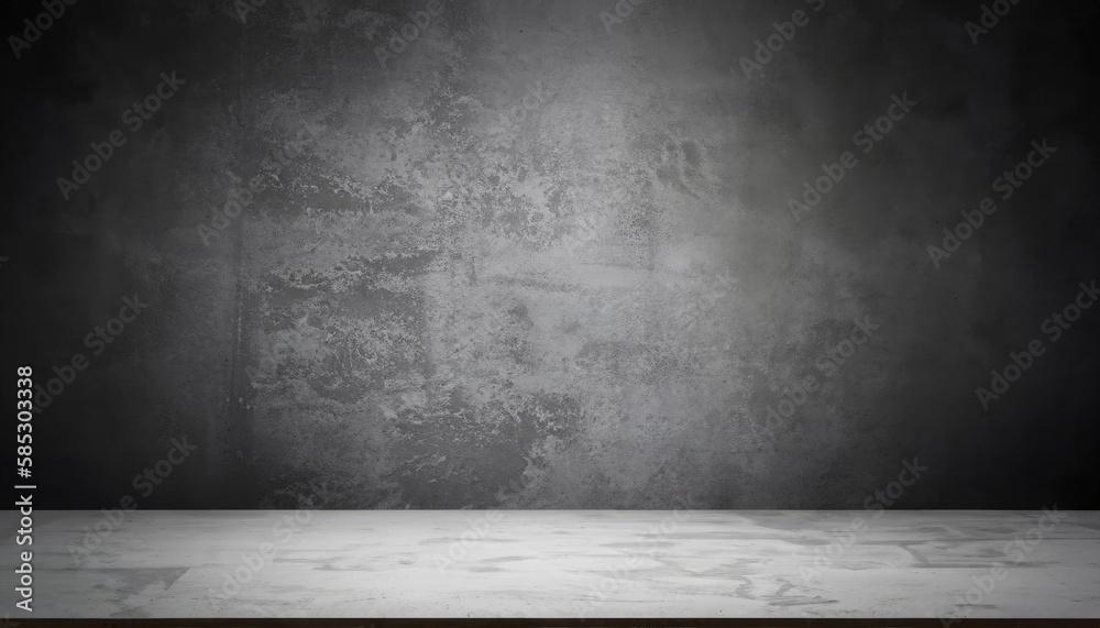 Empty Gray Wall Room interiors Studio Concrete Backdrop and Floor ...