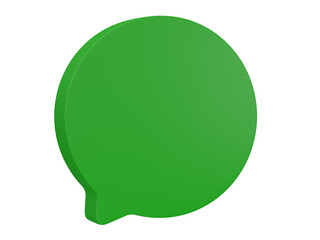 Poster - 3D rendering. Chat Bubble icons isolated on transparent background. Talk balloon icon. Speech bubble symbol.