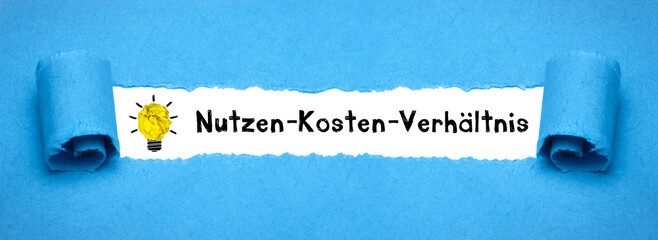 Poster - Nutzen-Kosten-Verhältnis	