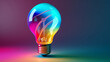 © Artify - Colorful Lightbulb leaning, education and idea finding