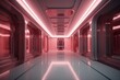 © Interstellar - Futuristic sci-fi corridor made with generative ai