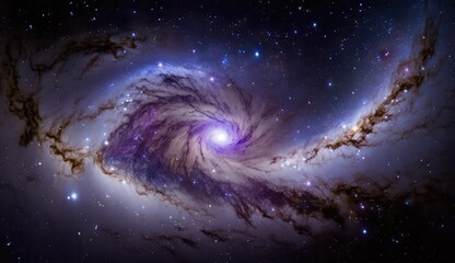 Wall Mural - beautiful travel in deep space and nebula made with generative ai