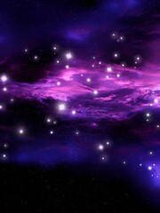 Wall Mural - beauty of the universe. interstellar nebula in space, star clusters. colorful starry night sky. cosm