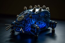 Blue Creature Electric Generative Ia. Generative AI