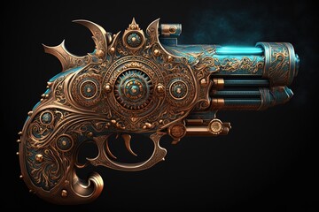 Aufkleber - The Supremely Shimmering Spectacle of the Mystic Gun Generative AI