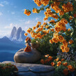 pltn style strybk gremlin mouse spring creation fantasy sunlight flowers intricate deta