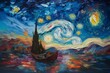 Escapism through Oil Painting: Inspired by Vincent van Gogh, Generative IA