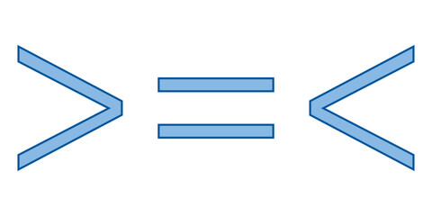 Canvas Print - Absolute value of real number. Absolute value equations of x in mathematics.