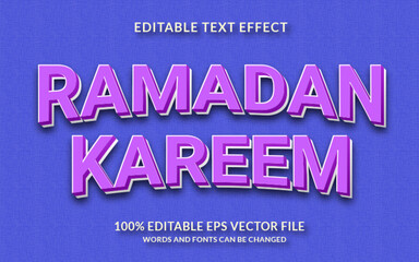 Wall Mural - Ramadan Kareem Editable Text Effect