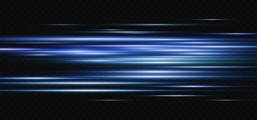 Wall Mural - vector illustration in blue color. set of light effects. glare and flash. bright beams of light. glo