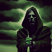 Illustration Of Joe Black Reaper 
