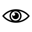 Eye icon. Vector line illustration