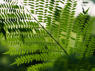 Wall Mural - Green leaves