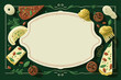 Italian food banner. Design template for iitalian restaurant with space to write. Generative AI.