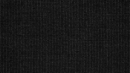 Poster - Black cotton fabric texture background. Detail of canvas textile material.