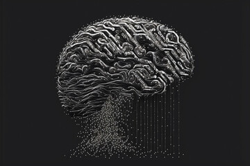 Poster - digital brain, Generative AI