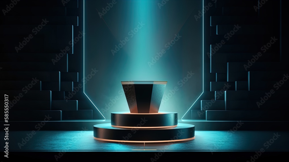 Spotlight on Success: Winning Podium Vector for Product Placement and ...