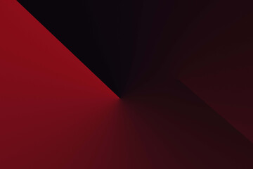 Wall Mural - Black red modern abstract background for design. Geometric shape. Triangles, diagonal line, stripe. Futuristic. Gradient. Clock, business, time concept. Bright color, colorful. Minimal. Web banner.