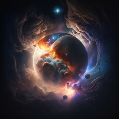 Wall Mural - planet earth in space