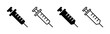 © Lunaraa - Syringe icon vector for web and mobile app. injection sign and symbol. vaccine icon