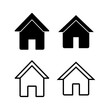 © OLIVEIA - Home icon vector illustration. House sign and symbol