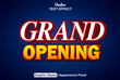 © Eric_studioart - grand opening text effect with orange and white graphic style editable.