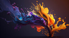 Colored Flame Background / Backdrop / Wallpaper / Home Screen / Lock Screen / Desktop Background, Generative, Ai