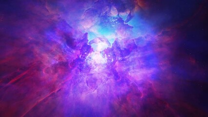 Wall Mural - Nebula in space, colorful nebula in distant galaxy