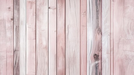 Wall Mural - Light pink white wooden planks realistic seamless texture