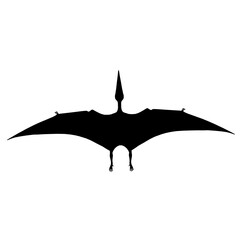 Pterodactyl 2 halloween bat on white background