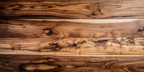 Wall Mural - Walnut wood texture. Super long walnut planks texture background