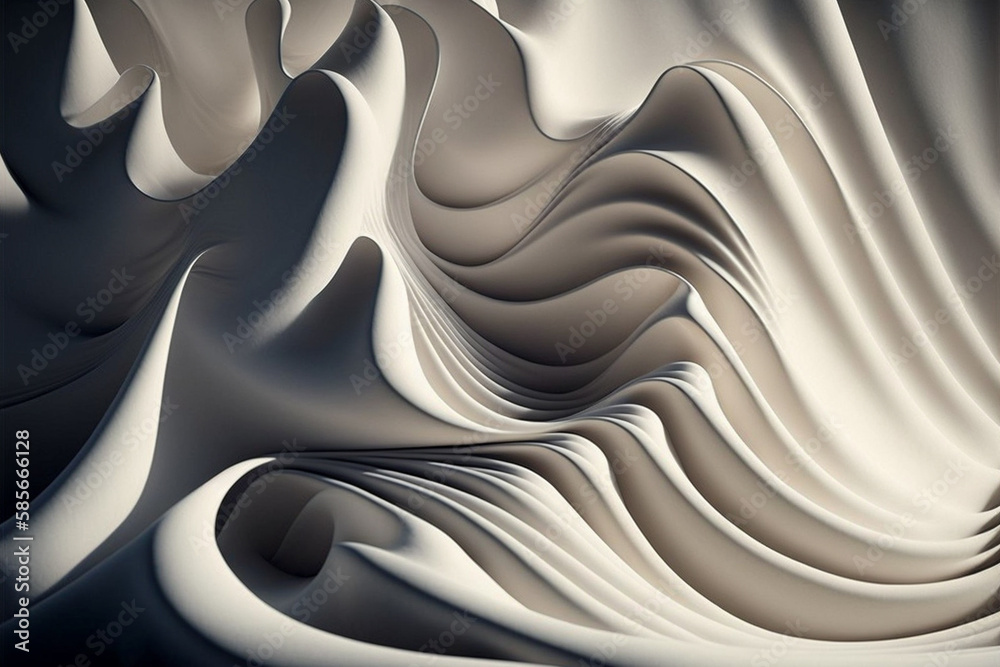 Abstract black and white wave pattern design Stock Illustration | Adobe ...