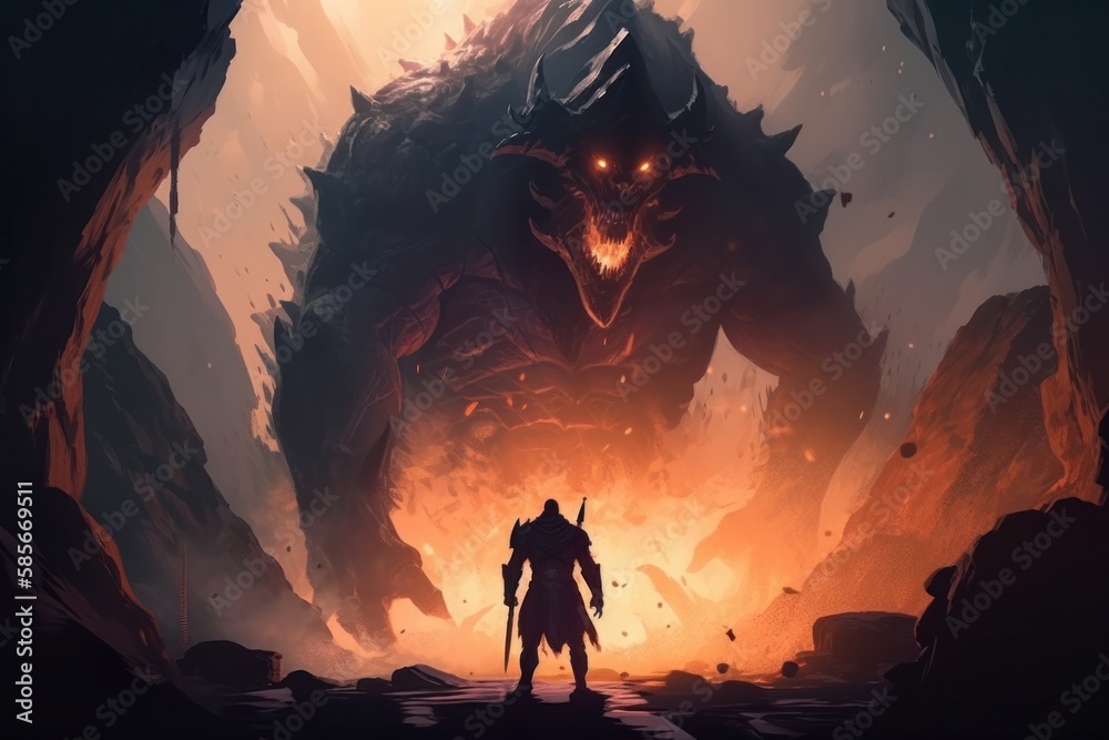 Fighting Evil Graphics Ilustración de Stock the Fury: Witness the Epic Battle of Good vs Evil ...