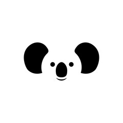 Wall Mural - koala head logo