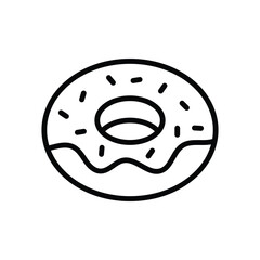 donut icon vector design template simple and modern