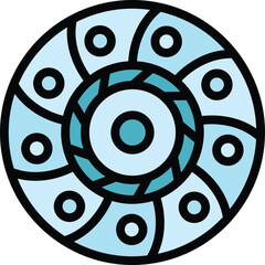 Poster - clutch part icon. outline clutch part vector icon for web design isolated on white background color 