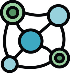Poster - internet network icon. outline internet network vector icon for web design isolated on white backgro