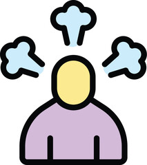 Poster - Rush job hurry icon. Outline Rush job hurry vector icon for web design isolated on white background color flat