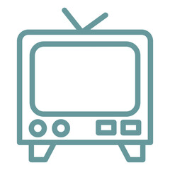 Poster - Vector Design Television Icon Style