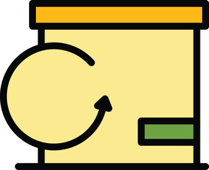 Poster - return product icon. outline return product vector icon for web design isolated on white background 