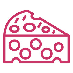 Sticker - Vector Design Cheese Icon Style