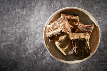 Wall Mural - Dried kudzu root,Herbal medicine, food, dried