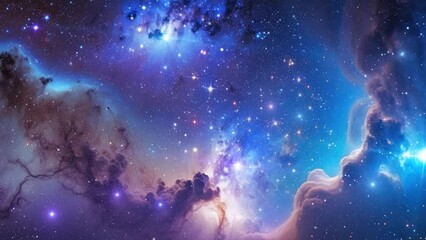 Wall Mural - Beautiful nebula travel in 4K