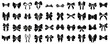 © 4zevar - Set of decorative different bow silhouette. Vector illustration icon