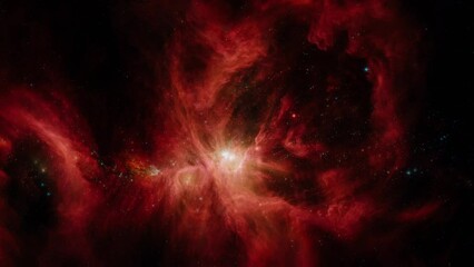 Wall Mural - space and glowing nebula background. motion.