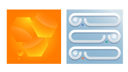 Wall Mural - set design business presentation template. vector illustration eps 10. can be used for chart process