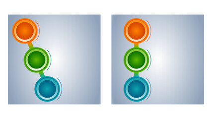 Wall Mural - set design business presentation template. vector illustration eps 10. can be used for chart process