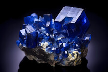 Sapphire - Found In Myanmar, Sri Lanka, Madagascar - Blue Variety Of Corundum, Used In Jewelry And Prized For Its Color (Generative AI)
